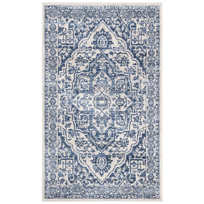 Safavieh Brentwood 3' x 5' Rug in Navy and Light Gray