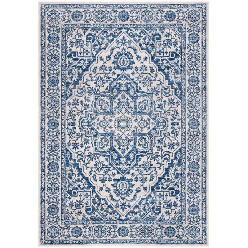 Safavieh Brentwood 4' x 6' Rug in Navy and Light Gray