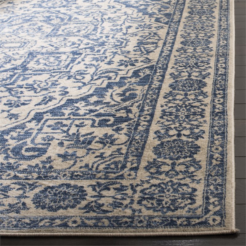Safavieh Brentwood 9' x 12' Rug in Navy and Light Gray