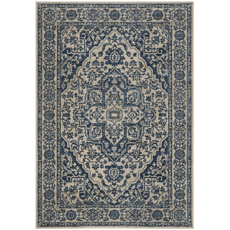 Safavieh Brentwood 9' x 12' Rug in Navy and Light Gray