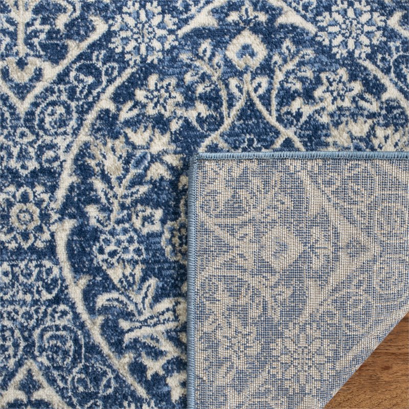 Safavieh Brentwood 2' x 8' Runner Rug in Navy and Light Gray
