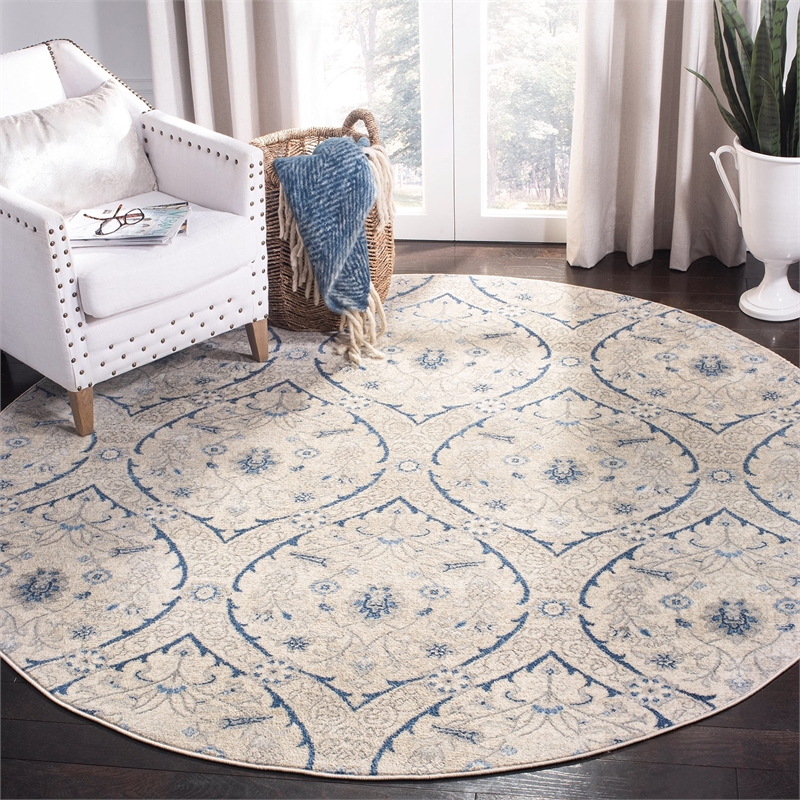 Safavieh Brentwood 3' x 5' Rug in Navy and Light Gray