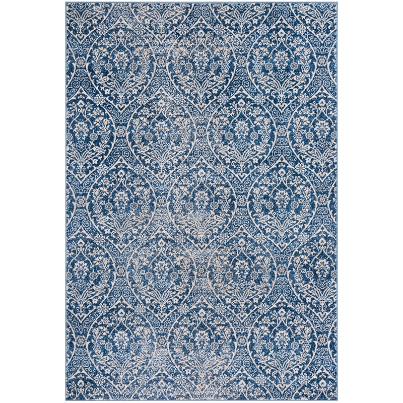 Safavieh Brentwood 4' x 6' Rug in Navy and Light Gray