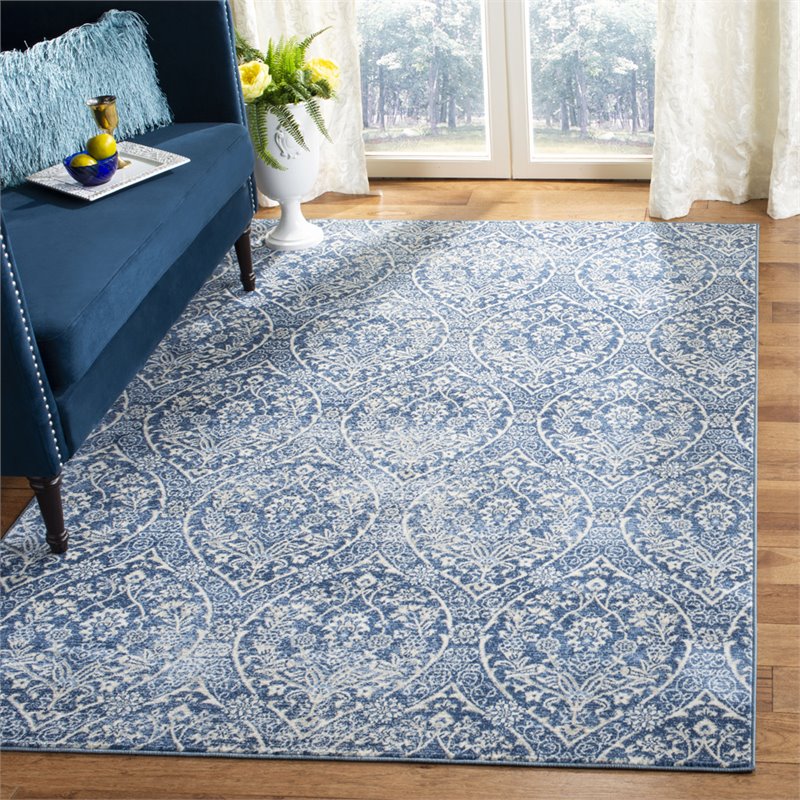 Safavieh Brentwood 8' x 10' Rug in Navy and Light Gray