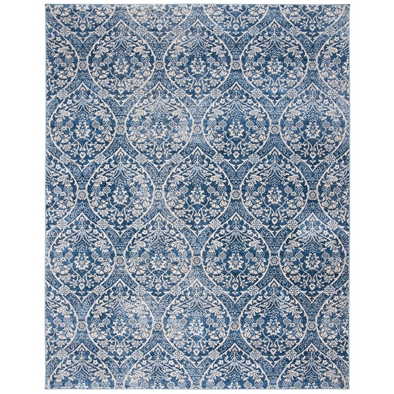 Safavieh Brentwood 9' x 12' Rug in Navy and Light Gray