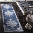 Safavieh Brentwood 2' x 8' Runner Rug in Navy and Light Gray