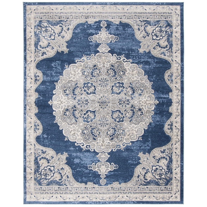 Safavieh Brentwood 6' x 9' Rug in Navy and Light Gray