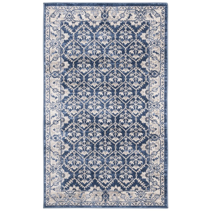 Safavieh Brentwood 3' x 5' Rug in Navy and Light Gray