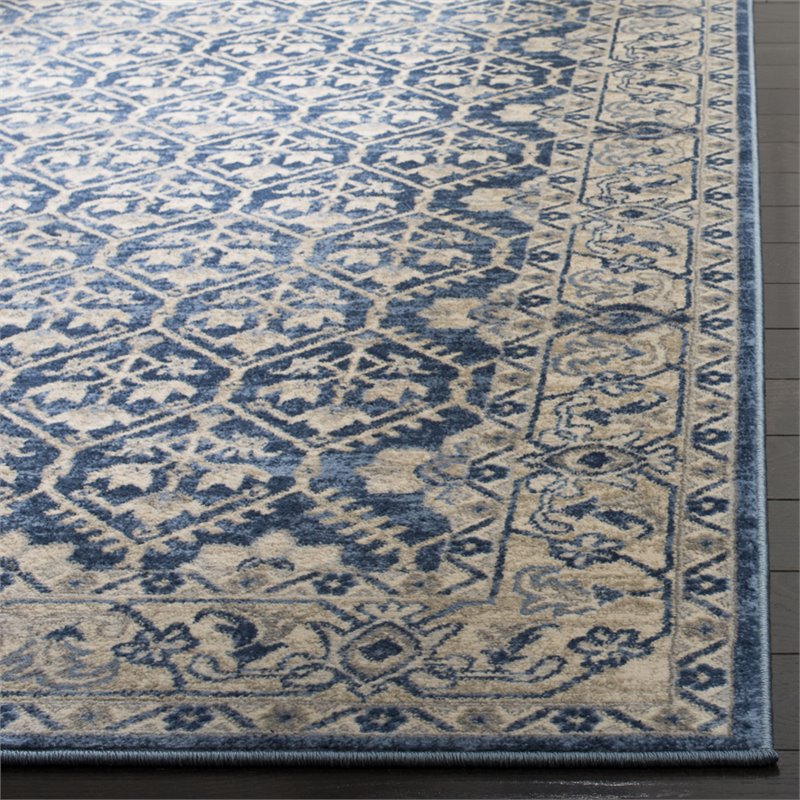 Safavieh Brentwood 6' x 9' Rug in Navy and Light Gray