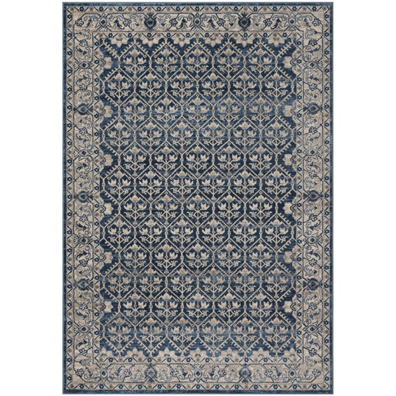 Safavieh Brentwood 6' x 9' Rug in Navy and Light Gray