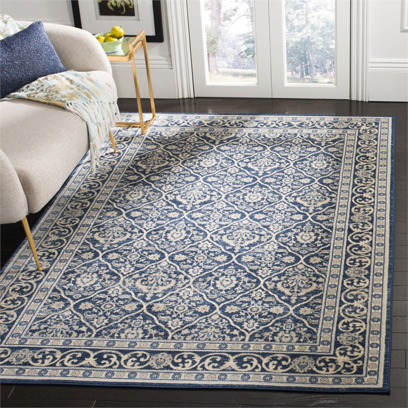 Safavieh Brentwood 3' x 5' Rug in Navy and Light Gray