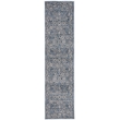 Safavieh Charleston 2' x 8' Runner Rug in Navy and Light Gray