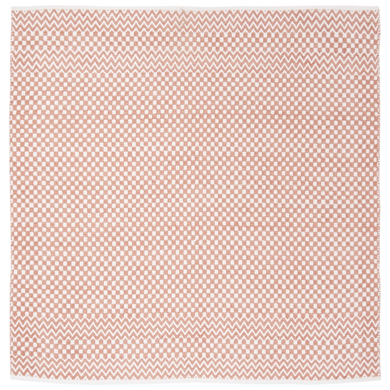 Safavieh Boston 6' Square Hand Tufted Rug in Orange