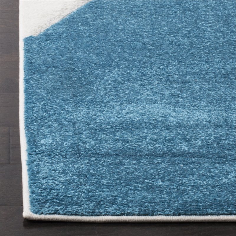 Safavieh Hollywood 9' x 12' Rug in Peacock Blue and Fuchsia