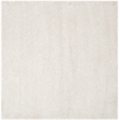 Safavieh Venice 4' Square Hand Tufted Shag Rug in Pearl