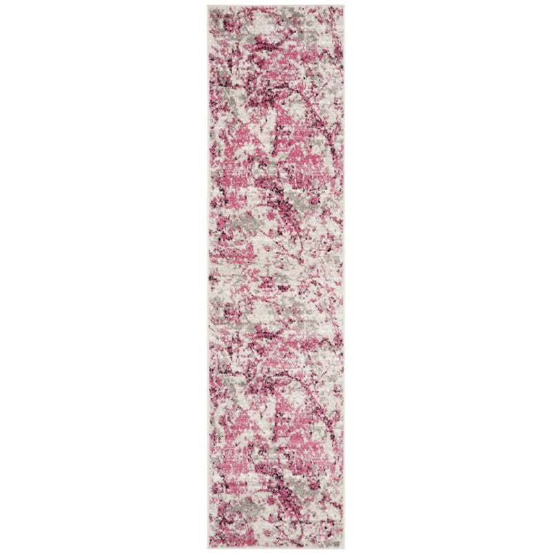 Safavieh Skyler 2' x 10' Runner Rug in Pink and Ivory
