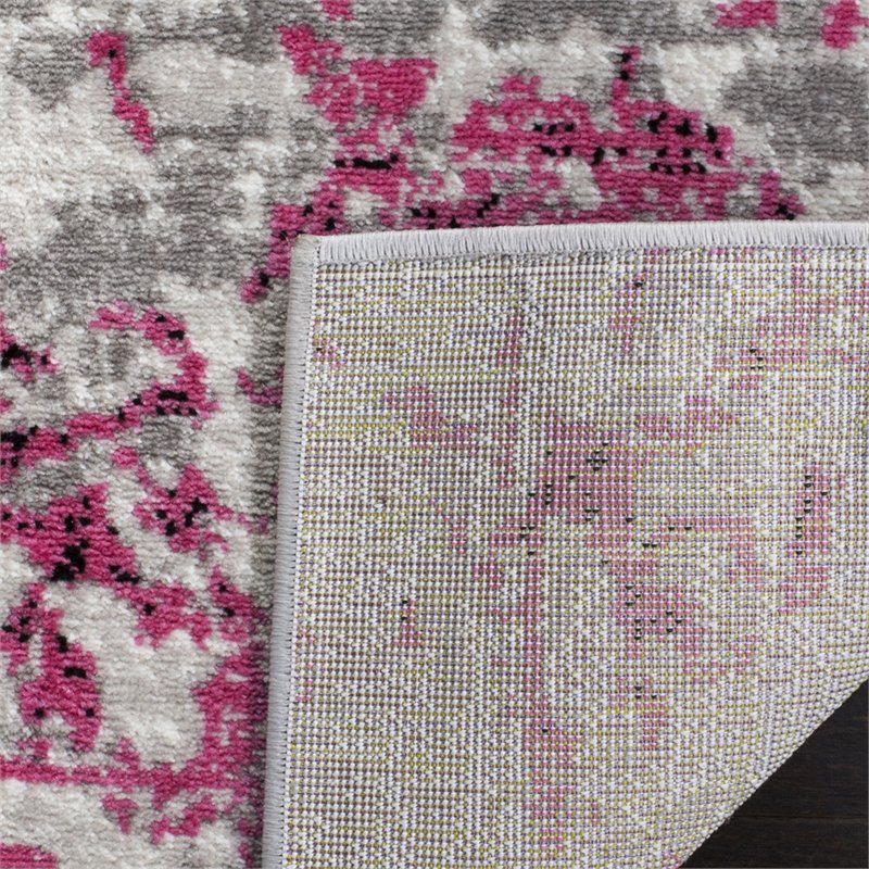 Safavieh Skyler 2' x 12' Runner Rug in Pink and Ivory