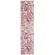 Safavieh Skyler 2' x 6' Runner Rug in Pink and Ivory