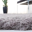 Safavieh Venice 4' Round Hand Tufted Shag Rug in Silver