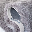 Safavieh Venice 4' Round Hand Tufted Shag Rug in Silver