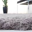 Safavieh Venice 4' Square Hand Tufted Shag Rug in Silver