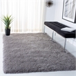Safavieh Venice 8' Square Hand Tufted Shag Rug in Silver