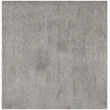 Safavieh Venice 8' Square Hand Tufted Shag Rug in Silver