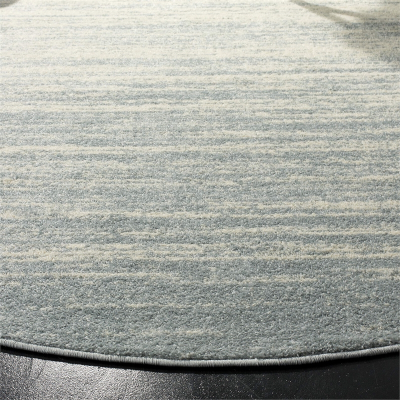 Safavieh Adirondack 4' Round Rug in Slate and Cream
