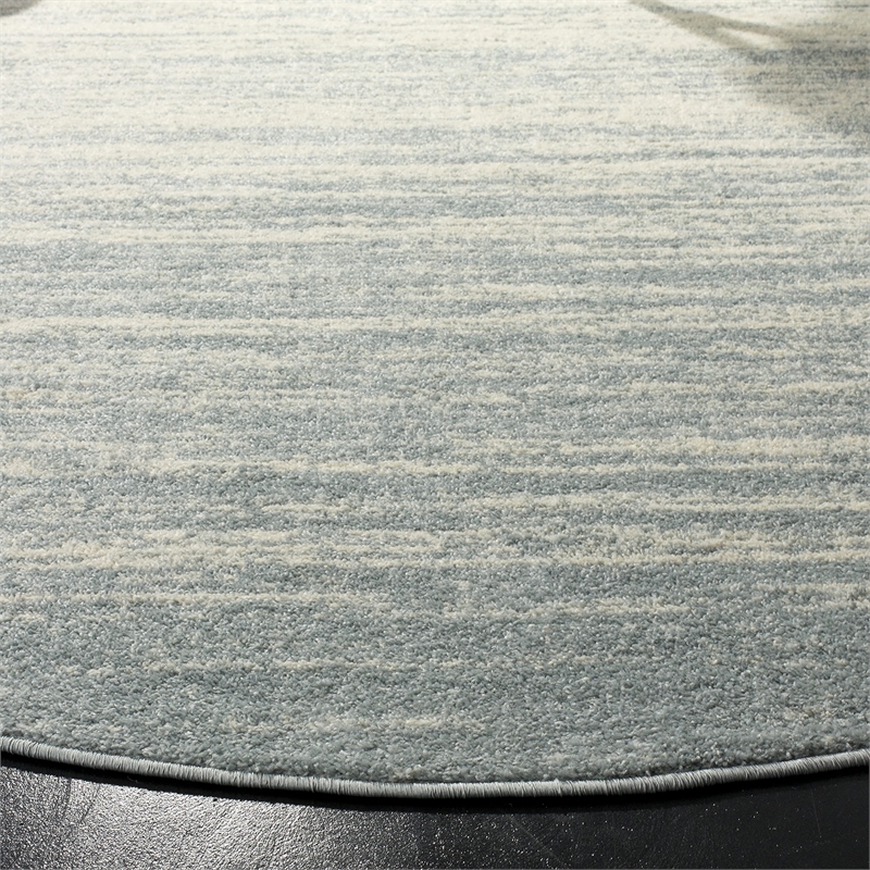 Safavieh Adirondack 4' Round Rug in Slate and Cream
