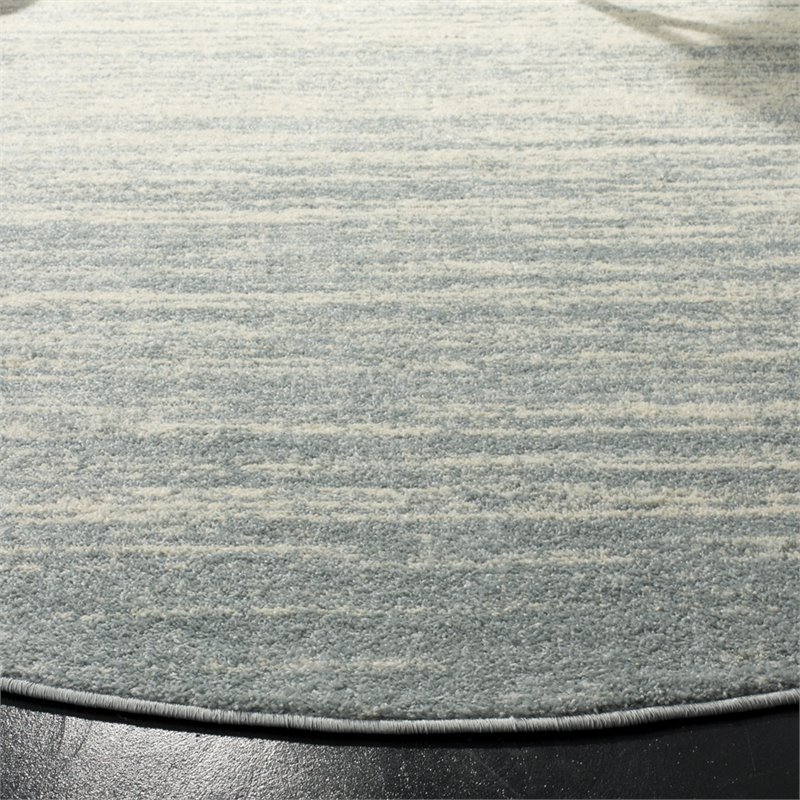 Safavieh Adirondack 8' Round Rug in Slate and Cream