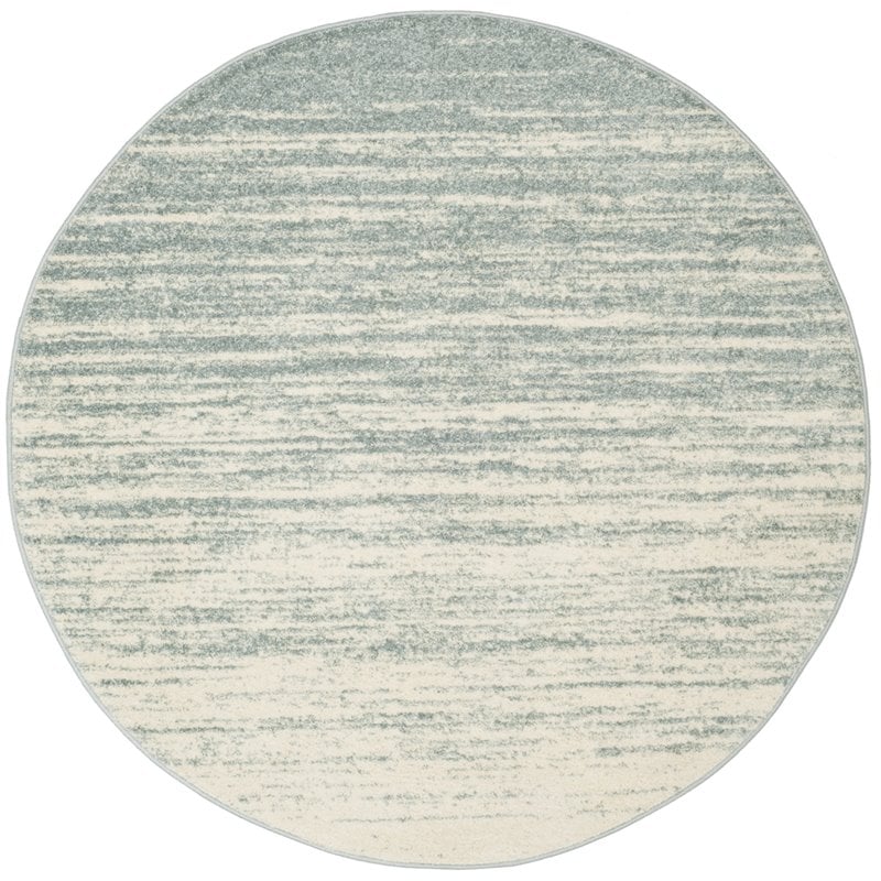 Safavieh Adirondack 8' Round Rug in Slate and Cream