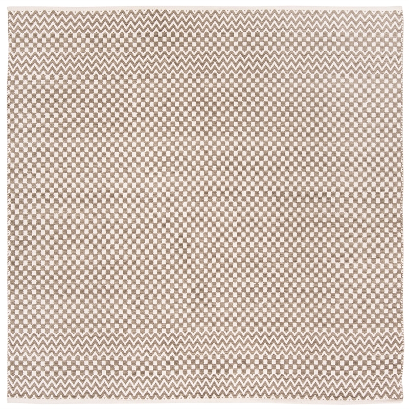 Safavieh Boston 6' Square Hand Tufted Rug in Taupe