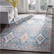 Safavieh Saffron 6' x 9' Hand Loomed Rug in Turquoise and Peach