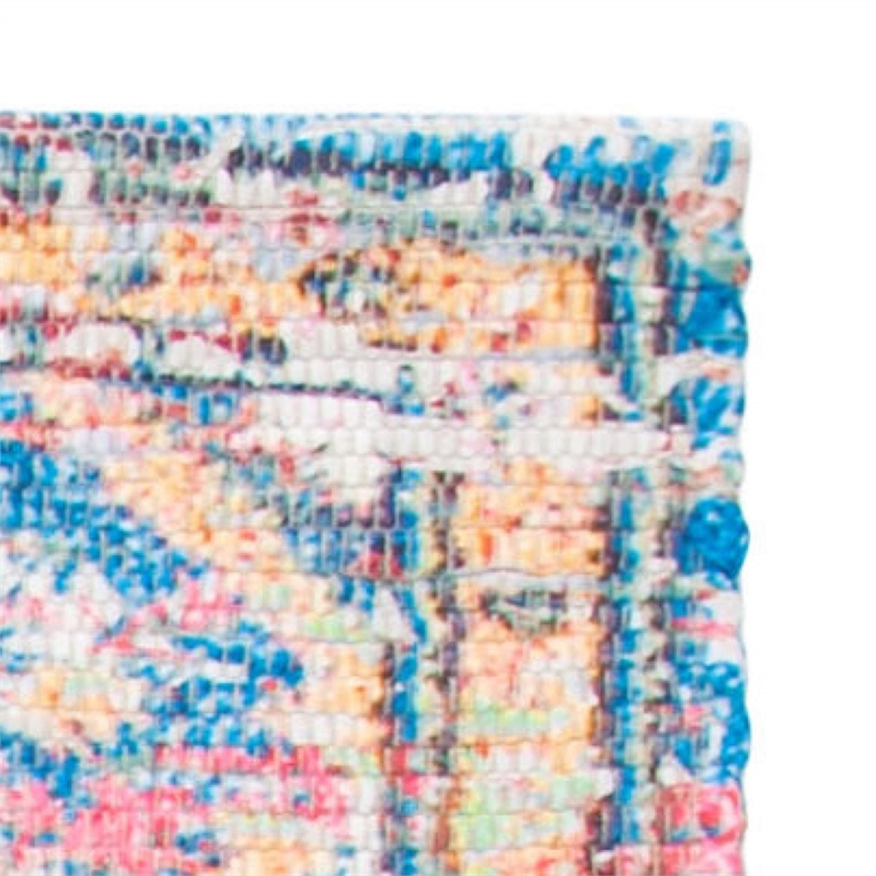 Safavieh Saffron 8' x 10' Hand Loomed Rug in Turquoise and Peach