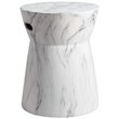 Safavieh Balboa Garden Stool in White and Black
