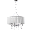 Safavieh New Vienna 3 Light Chandelier in White and Chrome
