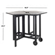 Safavieh Kerman 5 Piece Patio Dining Set in Black
