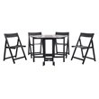 Safavieh Kerman 5 Piece Patio Dining Set in Black