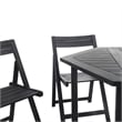 Safavieh Kerman 5 Piece Patio Dining Set in Black