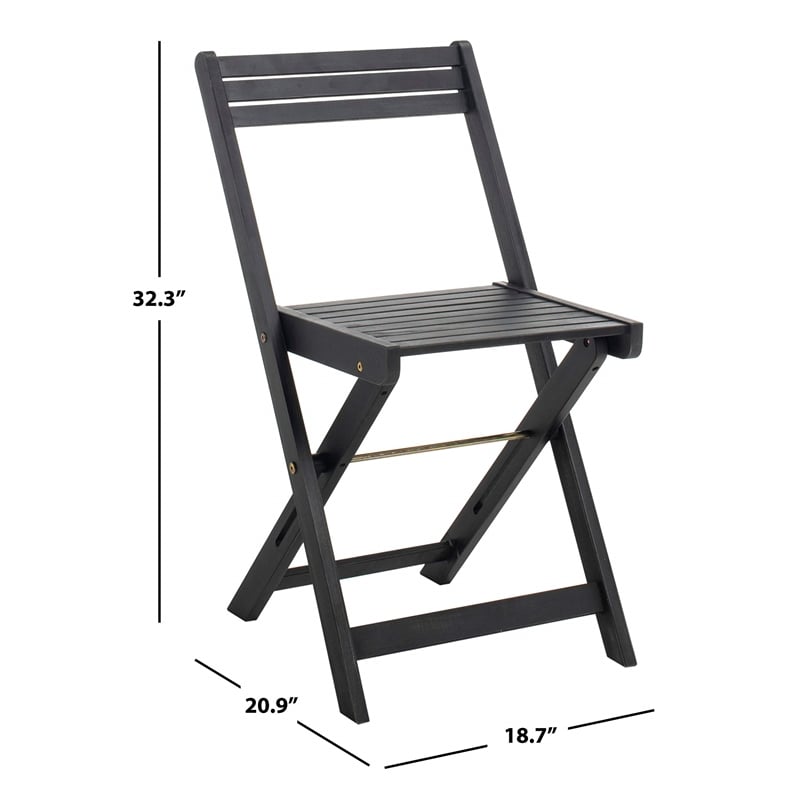 Safavieh Arvin 5 Piece Patio Dining Set in Black