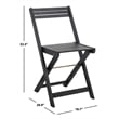 Safavieh Arvin 5 Piece Patio Dining Set in Black