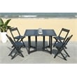 Safavieh Arvin 5 Piece Patio Dining Set in Black