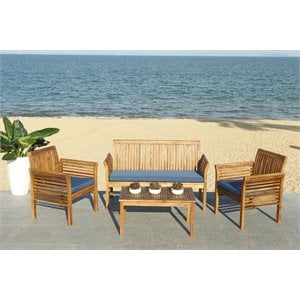 safavieh carson 4 piece patio sofa set
