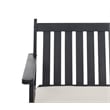 Safavieh Burbank 4 Piece Patio Sofa Set in Black and White