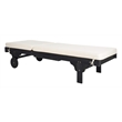 Safavieh Newport Patio Chaise Lounge in Black and White