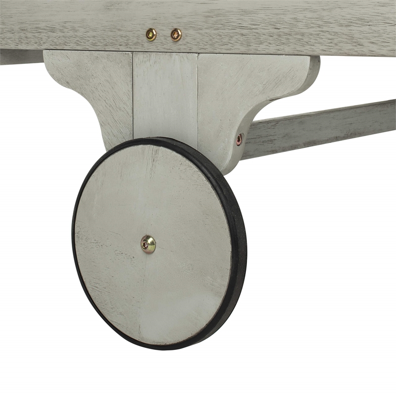 Safavieh Newport Patio Chaise Lounge in Gray and White