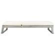 Safavieh Solano Patio Chaise Lounge in Gray and White