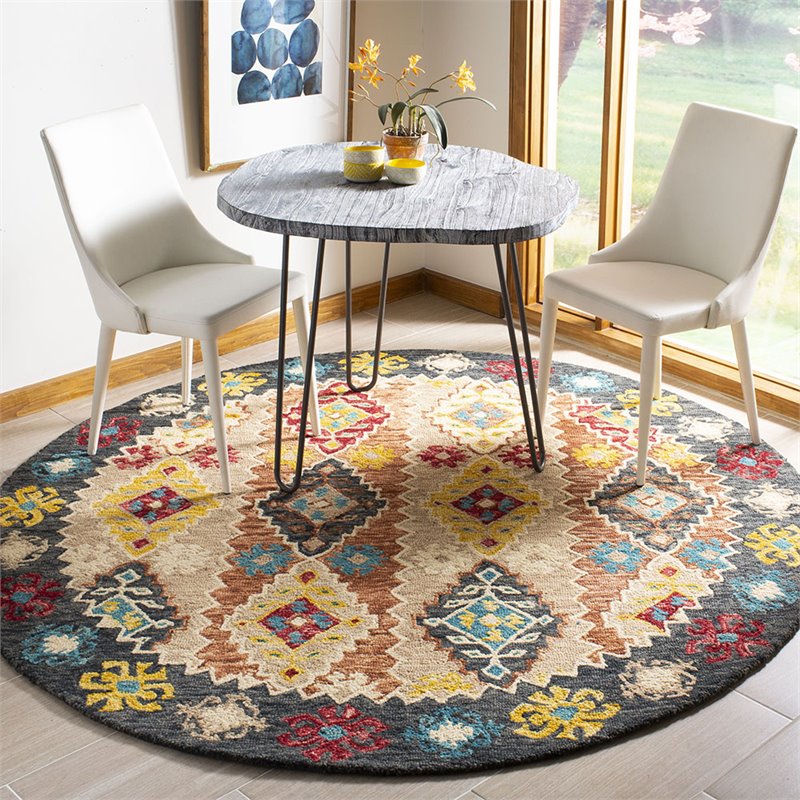 Safavieh Aspen 7' Round Hand Tufted Wool Rug
