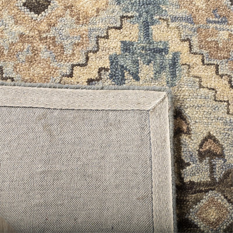 Safavieh Aspen 8' x 10' Hand Tufted Wool Rug in Light Blue and Gray