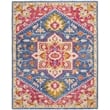 Safavieh Aspen 8' x 10' Hand Tufted Wool Rug in Navy and Fuchsia